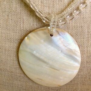🟡Mother Of Pearl Pendant Necklace